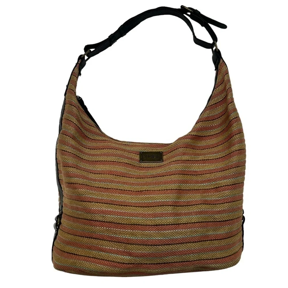 Dakine Multicolored Striped Weave Shoulder Bag